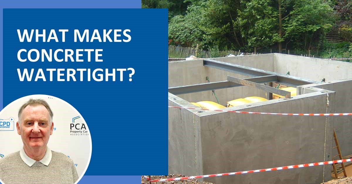What makes concrete watertight? 